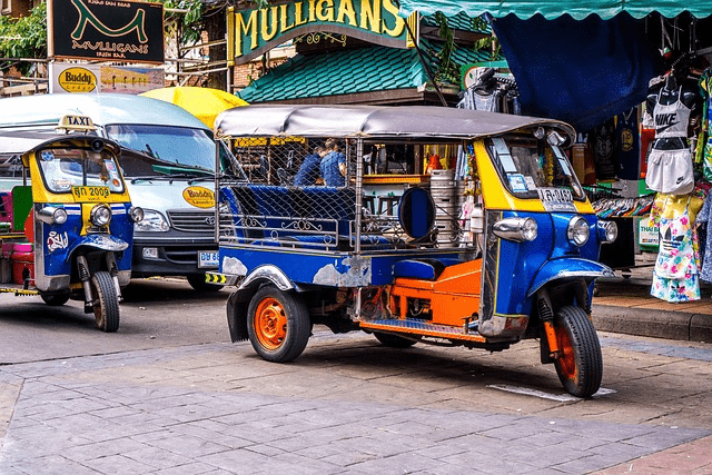 tuktuk, thailand, motorbike