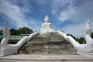 the big buddha under blue sky